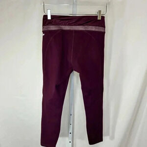 2/$30 Powerhold by Fabletics Medium Burgundy Leggings Yoga Athletic Athleisure